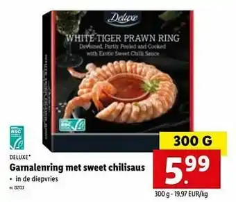 Garnalenring met sweet chilisaus