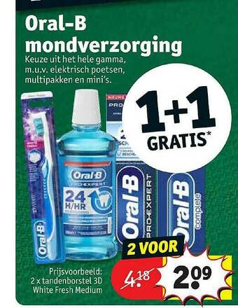 Kruidvat Oral B Mondverzorging aanbieding