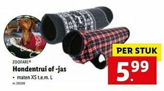 Lidl Hondentrui of -jas aanbieding
