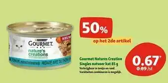Maxi Zoo Gourmet natures creation singles natvoer kat aanbieding