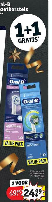 Kruidvat Oral B Opzetborstel aanbieding