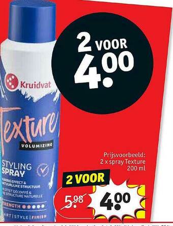 Kruidvat Spray Texture aanbieding