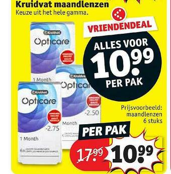 Kruidvat Kruidvat Maandlenzen aanbieding