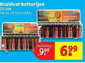 Kruidvat Kruidvat Batterijen aanbieding