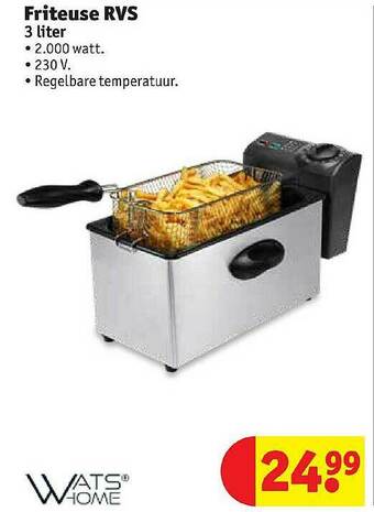 Kruidvat Friteuse Rvs aanbieding