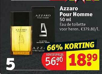 Kruidvat Azzaro Pour Homme Eau De Toilette Voor Heren aanbieding