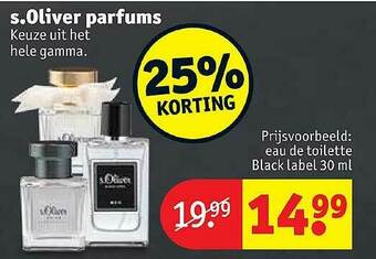Kruidvat S Oliver Parfums aanbieding