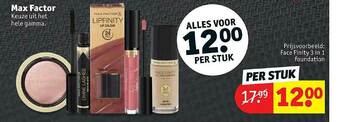 Kruidvat Max Factor aanbieding