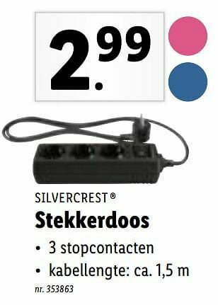 Lidl Stekkerdoos aanbieding