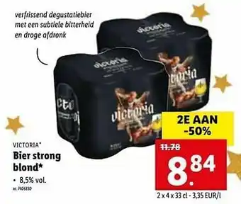 Lidl Bier strong blond aanbieding