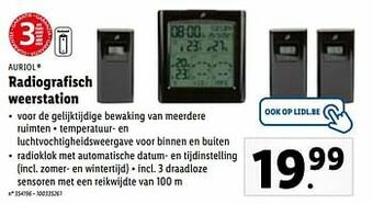 Lidl Auriol Radiografisch weerstation aanbieding
