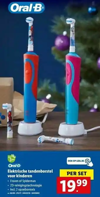 Lidl Elektrische tandenborstel voor kinderen aanbieding