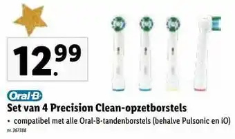 Lidl Set van 4 precision clean-opzetborstels aanbieding