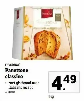 Lidl Panettone classico aanbieding