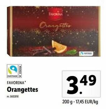 Lidl Orangettes aanbieding