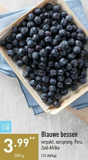 ALDI Blauwe bessen aanbieding