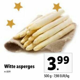 Lidl Witte asperges aanbieding
