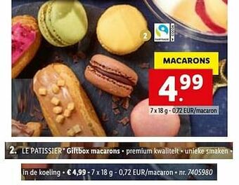 Lidl Giftbox macarons aanbieding