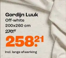 Kwantum Gordijn Luuk aanbieding