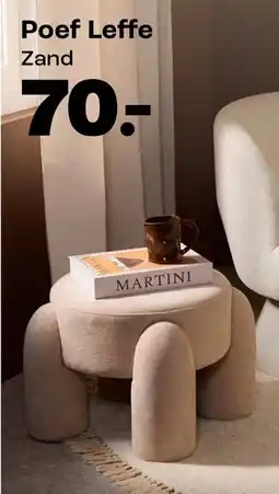 Kwantum Poef Leffe aanbieding