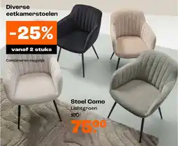 Kwantum Stoel Como aanbieding