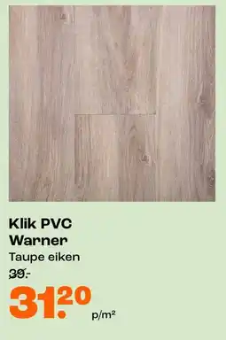 Kwantum Klik PVC Warner aanbieding