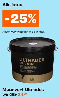 Kwantum Muurverf Ultradek Wit aanbieding
