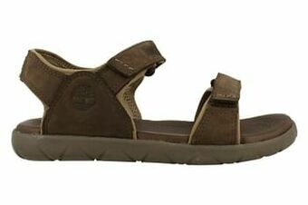 Berca Shoes Timberland Sandaal Plat Jongens Nubble Sandal - Bruin aanbieding