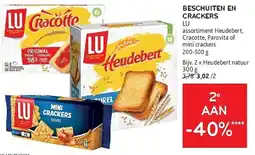 Alvo Beschuiten en Crackers LU aanbieding