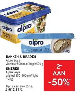 Alvo Alpro Soya Bakken & Braden + Smeren aanbieding