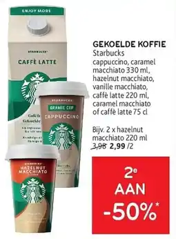 Alvo Gekoelde Koffie Starbucks aanbieding