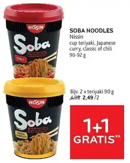 Alvo Soba Noodles Nissin aanbieding