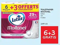 Alvo Toiletpapier Moltonel Lotus aanbieding