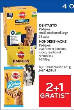 Alvo Pedigree Dentastix + Hondensnacks aanbieding