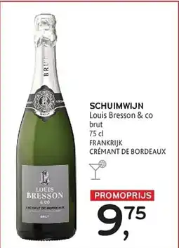 Alvo Schuimwijn Louis Bresson & co aanbieding