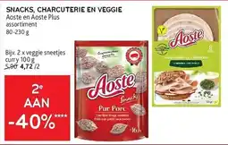 Alvo Snacks, Charcuterie en Veggie aanbieding