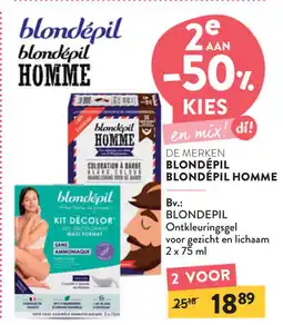 Di Blondépil Homme aanbieding