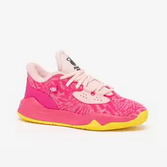 Decathlon Basketbalschoenen voor kinderen FAST 900 LOW-1 NBA Heat roze aanbieding
