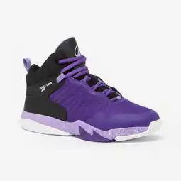Decathlon Basketbalschoenen voor kinderen SS500 High paars aanbieding