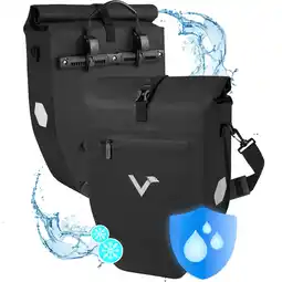 Decathlon Fietstassen set van 2 met koelvak 28L – Basic aanbieding