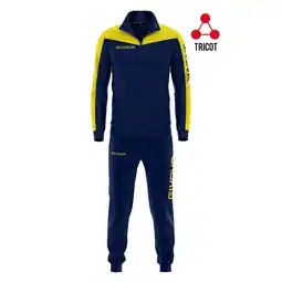 Decathlon Unisex Sportset Givova Roma XL - Blauw en Geel Ademend aanbieding