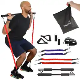 Decathlon Multi-Weerstandsbanden met Pilates stick aanbieding