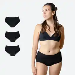 Decathlon Set van 3 Menstruatiebroekje met hoge taille aanbieding