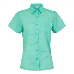 Decathlon Dames Mindano VIII Bladshirt met korte mouwen (Aruba Blauw) aanbieding