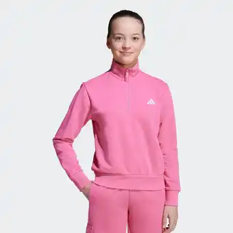 Decathlon Kindersweater met halve rits roze aanbieding