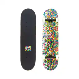Decathlon Skateboard OLSSON PIXEL met ABEC7-lagers, 5,25'' assen en hoogwaardige grip tape aanbieding