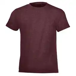 Decathlon Kinderen/Kinderen Heather Normaal TShirt (Ossenbloed) aanbieding