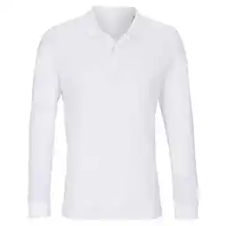 Decathlon Unisex Adult Planet Poloshirt met lange mouwen (Wit) aanbieding