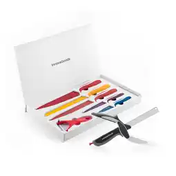 Decathlon Pack Keramische Messen en Schiller Set en Mes-Schaar met Ingebouwde Minisnijplan aanbieding