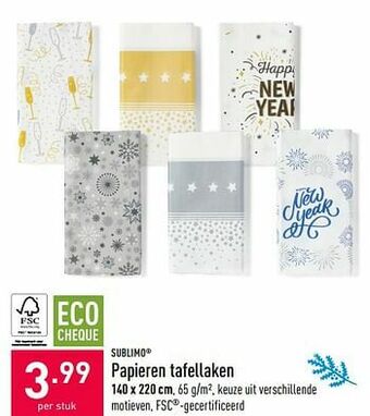 ALDI Papieren tafellaken aanbieding